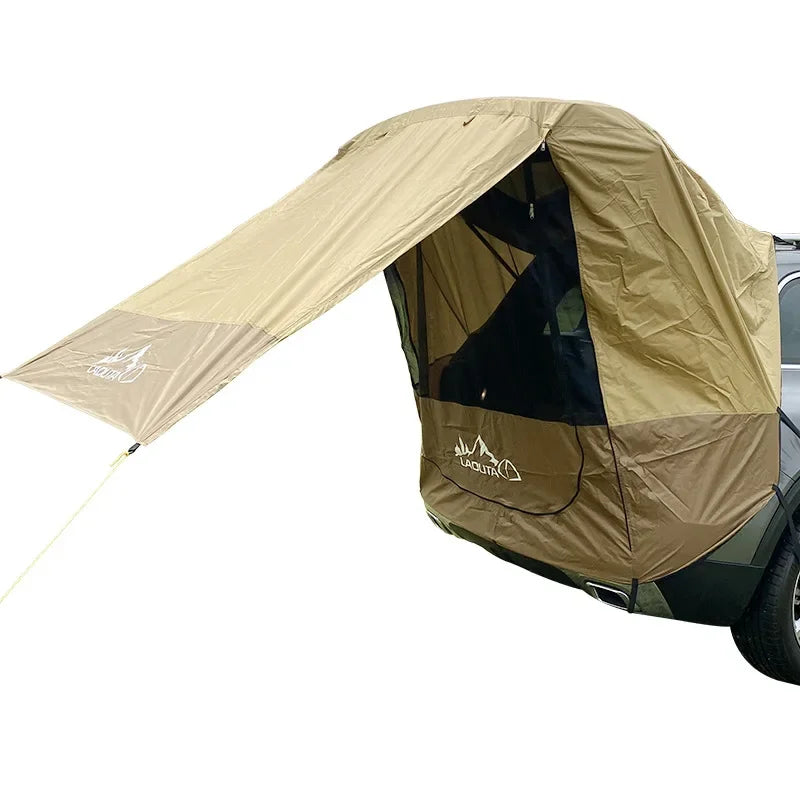 Car SUV Trunk Extension Tent Outdoor Travel Camping Car Tailgate Sunshade Waterproof Tent Awning Tent Car Exterior Accessories