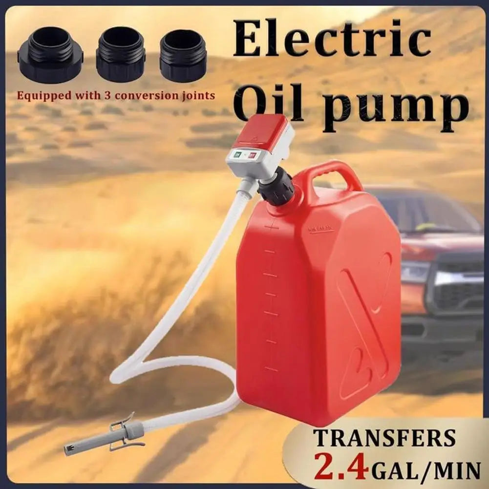Electric oil pump Auto Stop Safety Multi Tank Adapters Battery USB Powered Portable Hose for Car Boat Emergency Camping RV