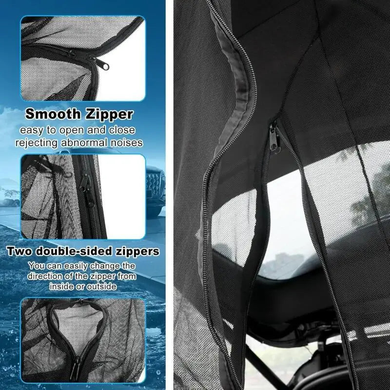 1PCS Car Tailgate Screen Self Driving Anti Mosquito And Insect Net Bag Outdoor Camping Ventilation Trunk Breathable Mesh Cover