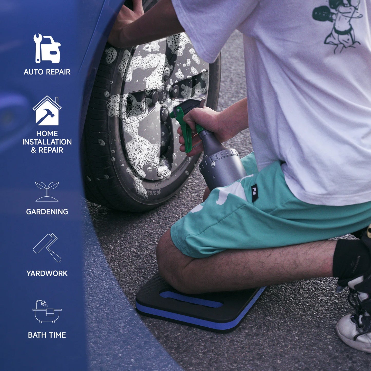 EHDIS 2-Fold/6-Fold Foldable Waterproof EVA Foam Mat Car Repair Portable Lying Kneeling Pad Gardening Outdoor Camping Rest Sheet