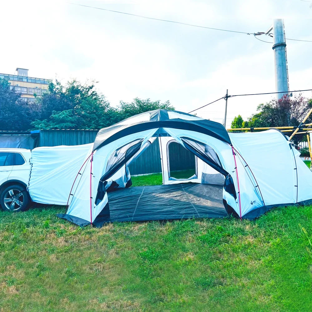 Luxury Outdoor Camping Foldable Car Rear Family Tent SUV Tailgate Tent Custom SUV Car RearTent Canopy