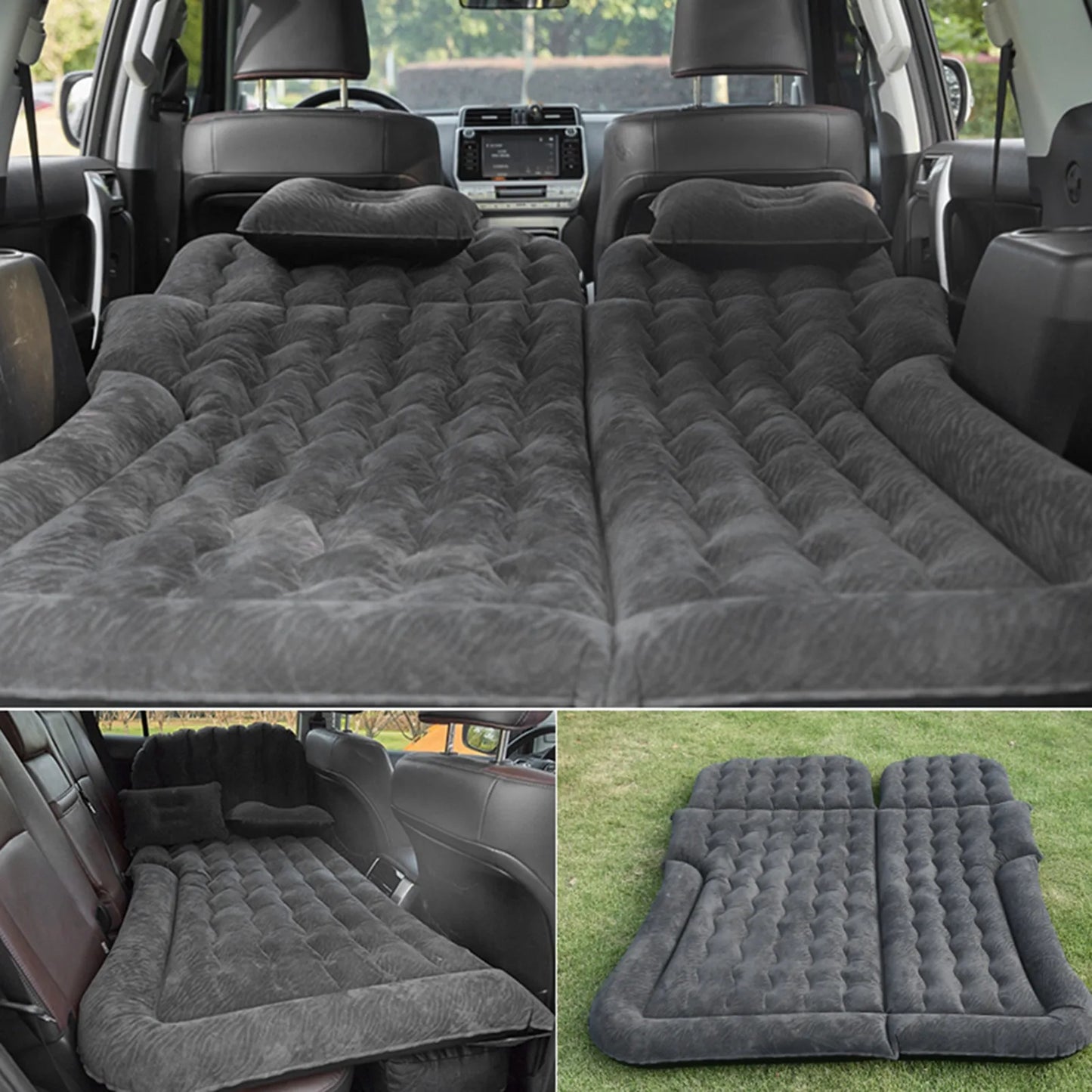 Car Inflatable Bed Inflatable Car Mattress Auto Accessories PVC Material Car Travel Bed Camping for SUV Car Self‑driving