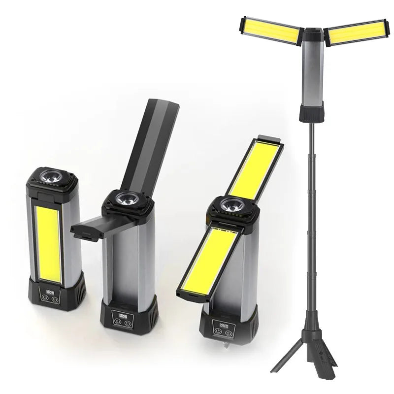 Folding 20W camping emergency outdoor light and tripod work light, LED magnetic inspection light, auto parts