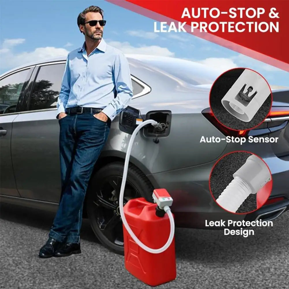 Electric oil pump Auto Stop Safety Multi Tank Adapters Battery USB Powered Portable Hose for Car Boat Emergency Camping RV