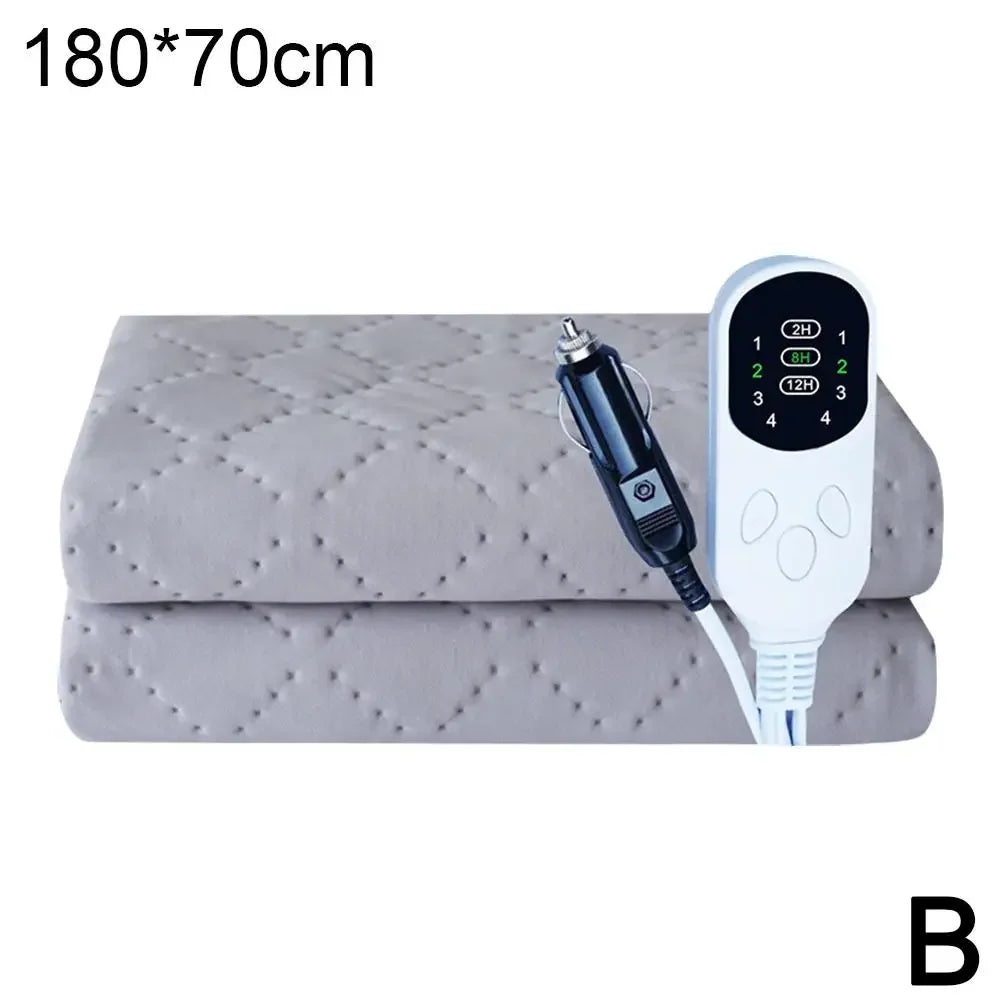 12V Car Heating Blanket Auto Sleeper Warm Heater For Camping Trucks Off-Road Vehicles Heated Blanket Seats Heater Warm Heat J6K2