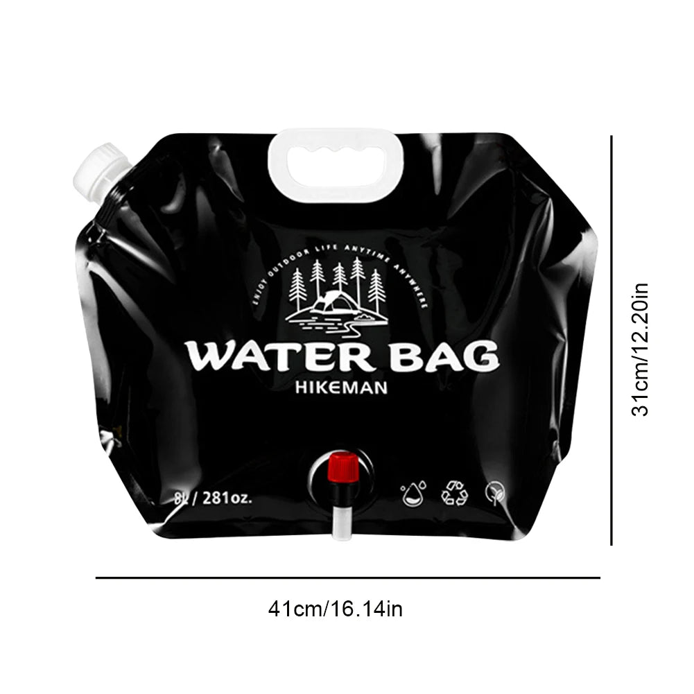 13-5L Car Water Bucket Large Capacity Drinking Water Bag Outdoor Camping Water Tank Carrier Canister for Car Vehicles Driving