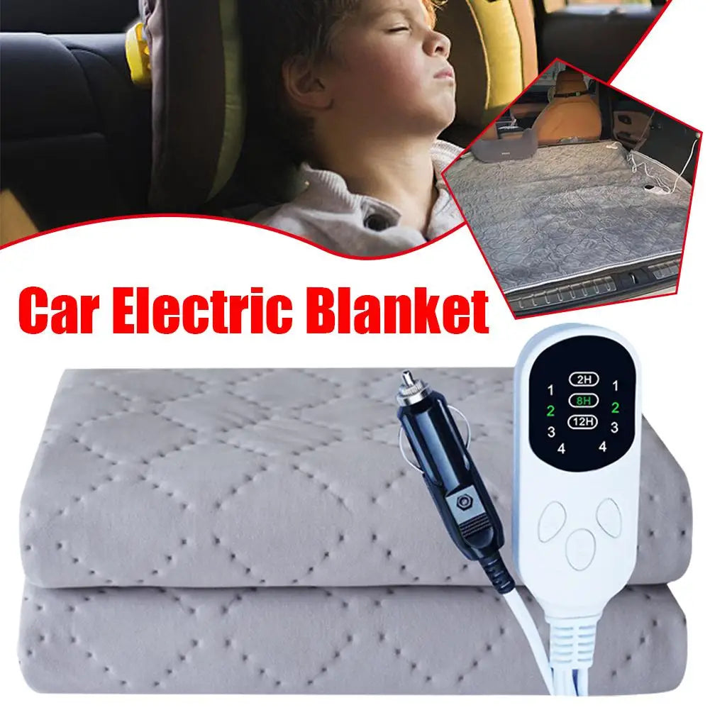 12V Car Heating Blanket Auto Sleeper Warm Heater For Camping Trucks Off-Road Vehicles Heated Blanket Seats Heater Warm Heat J6K2