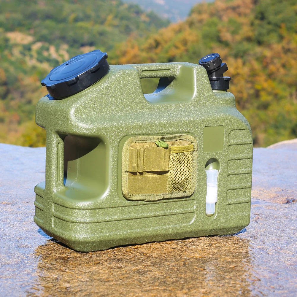 13-5L Car Water Bucket Large Capacity Drinking Water Bag Outdoor Camping Water Tank Carrier Canister for Car Vehicles Driving