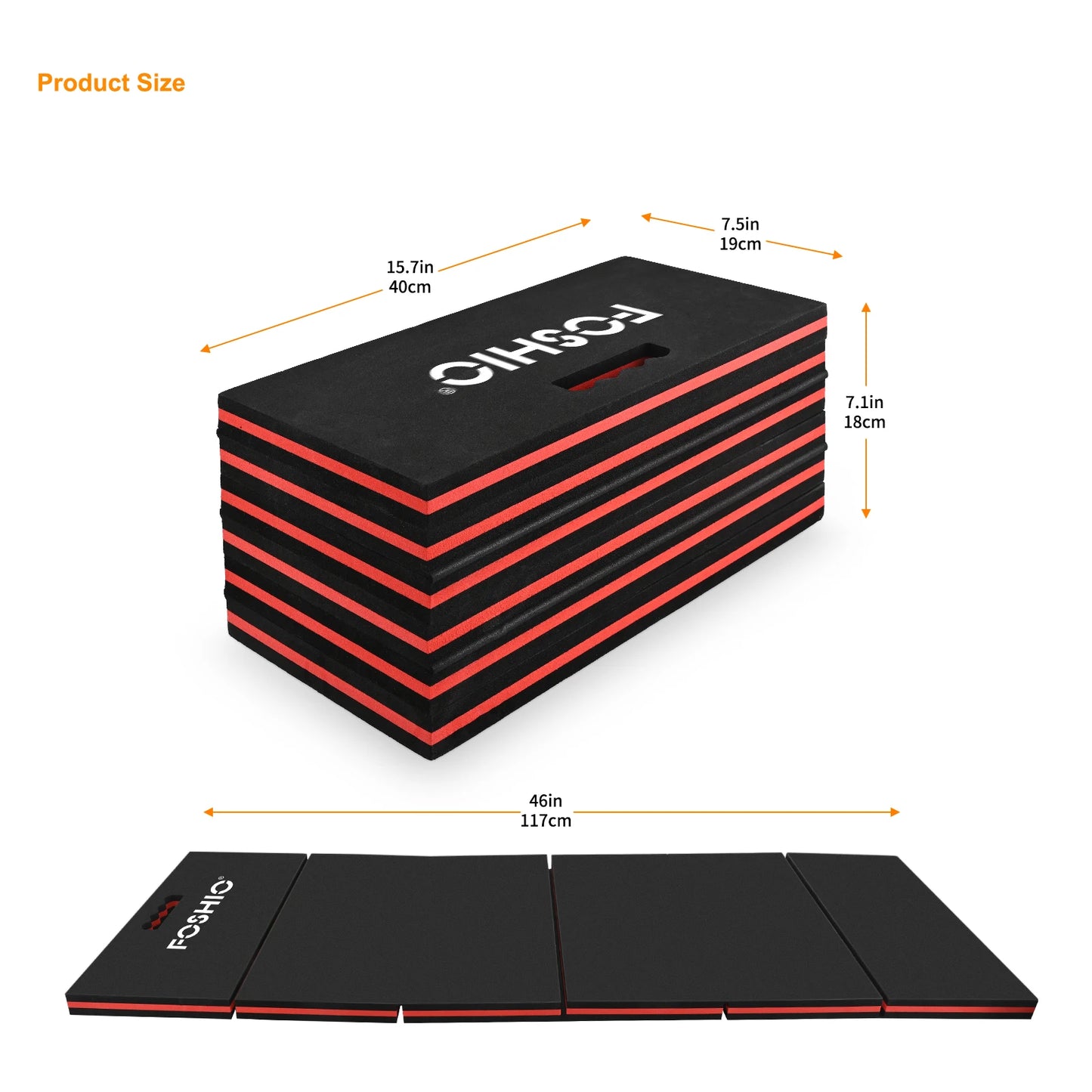 EHDIS 2-Fold/6-Fold Foldable Waterproof EVA Foam Mat Car Repair Portable Lying Kneeling Pad Gardening Outdoor Camping Rest Sheet