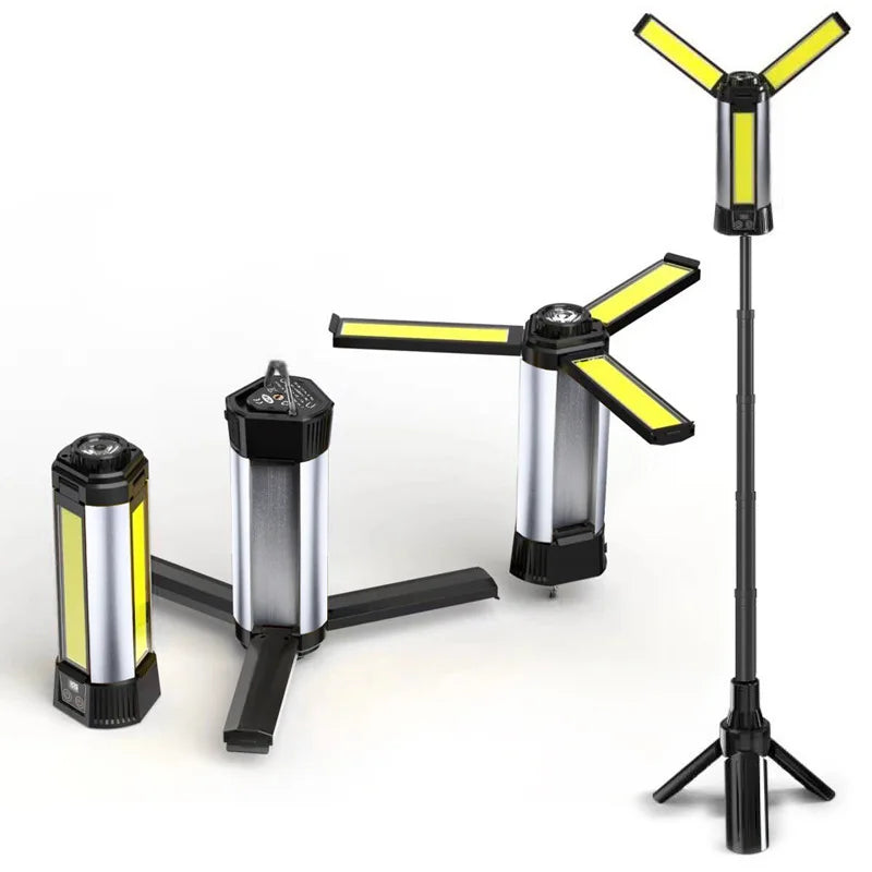 Folding 20W camping emergency outdoor light and tripod work light, LED magnetic inspection light, auto parts