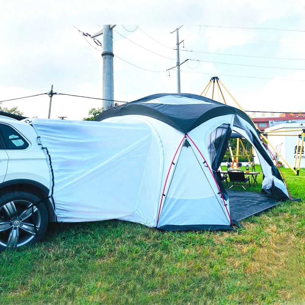 Luxury Outdoor Camping Foldable Car Rear Family Tent SUV Tailgate Tent Custom SUV Car RearTent Canopy