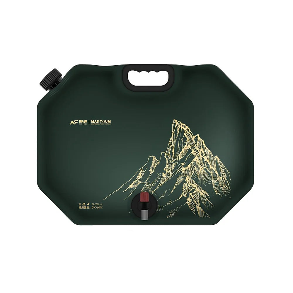 Car Mounted Outdoor Drinking Water Bag 8l Large Capacity Folding Water Container Portable Folding Water Bag Camping Supplies