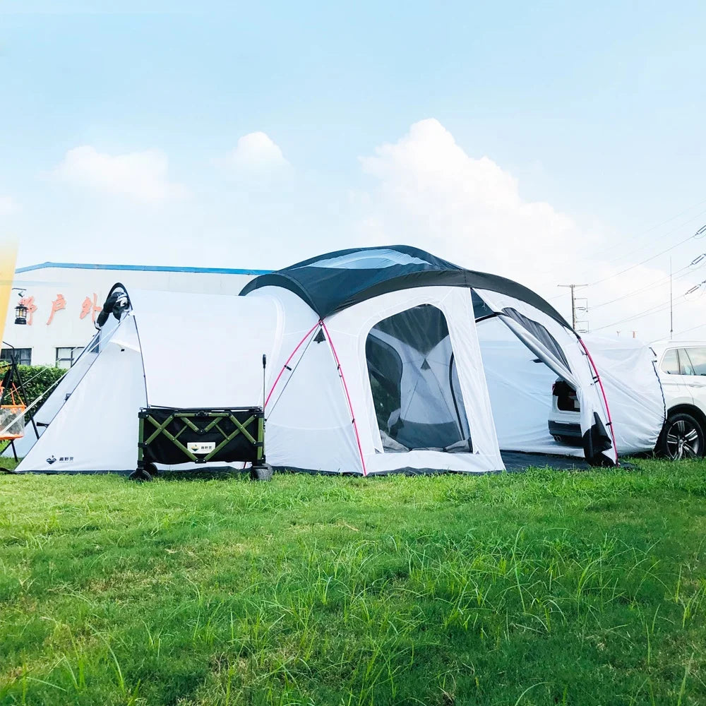 Luxury Outdoor Camping Foldable Car Rear Family Tent SUV Tailgate Tent Custom SUV Car RearTent Canopy