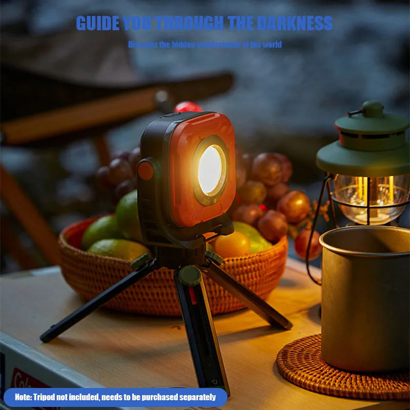 VOLODYMYR Camping Light Camp LED Rechargeable Tent Super Bright Camping Lamp Emergency Outdoor Lighting for Car Repair Checking