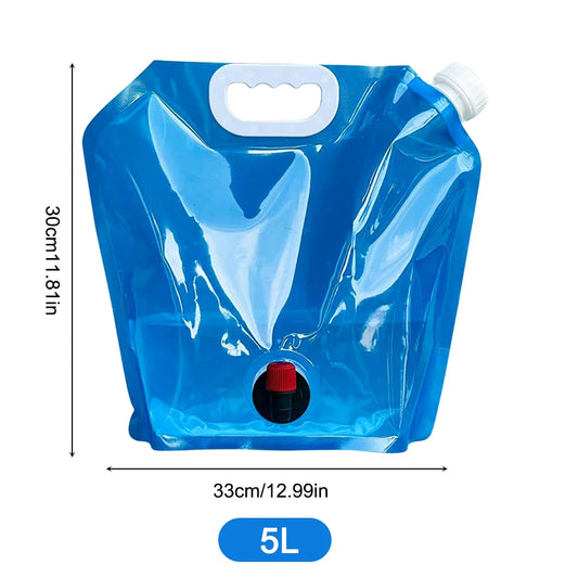 13-5L Car Water Bucket Large Capacity Drinking Water Bag Outdoor Camping Water Tank Carrier Canister for Car Vehicles Driving